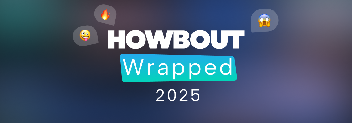 Howbout Wrapped 2025 is here, Howbout is the shared calendar that makes it easier to get your friends together and actually get your plans out of the group chat